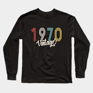 vintage 1970 made in 1970 50th gift Long Sleeve T-Shirt